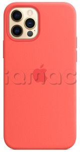 Силиконовый чехол MagSafe для iPhone 12 Pro Max, цвет «Розовый цитрус»