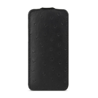 Чехол Melkco для iPhone 5C Leather Case Jacka Type Ostrich Print pattern - Black
