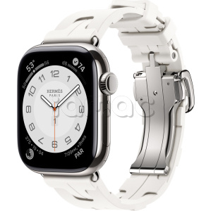 Купить Apple Watch Series 11 // 46мм GPS+Cellular // Корпус из титана серебристого цвета, ремешок Kilim Single Tour цвета Blanc
