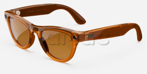 Купить Умные очки Ray-Ban Stories Skyler (прозрачная карамельная глянцевая оправа, коричневые линзы)