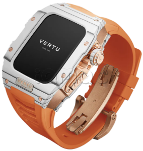 Умные часы Vertu MetaWatch H1, White Steel, Gold (Orange/Оранжевый)