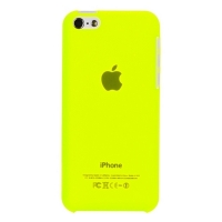 Накладка пластиковая XINBO для iPhone 5C толщина 0.8 мм лимонная