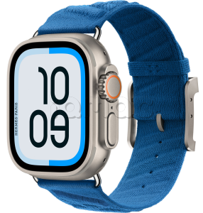 Купить Apple Watch Hermes Ultra 2 (2024) // 49мм GPS + Cellular // Корпус из титана, спортивный ремешок En Mer, цвета Bleu Hydra