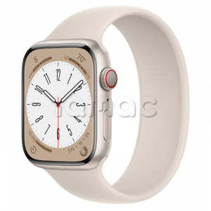 Купить Apple Watch Series 8 // 45мм GPS + Cellular // Корпус из алюминия цвета "сияющая звезда", монобраслет цвета "сияющая звезда"