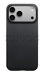 Ультратонкий чехол Pitaka Ultra-Slim Case для iPhone 17 Pro, 600D Black/Grey (Twill) (PitaTap)