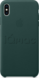 Кожаный чехол для iPhone XS Max, цвет «зелёный лес», оригинальный Apple