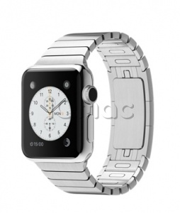 Купить Apple Watch 38 мм, нержавеющая сталь, блочный браслет