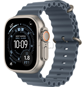Купить Apple Watch Ultra 3 (2025) // 49мм GPS+Cellular // Корпус из титана, ремешок Ocean Band синего цвета