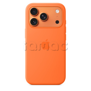 Силиконовый чехол MagSafe для iPhone 17 Pro (Orange)