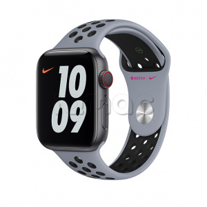 44мм Спортивный ремешок Nike цвета «Дымчатый серый/чёрный» для Apple Watch