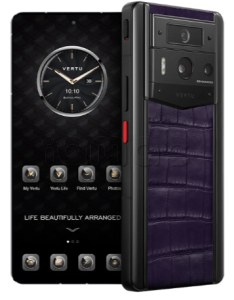 Телефон Vertu METAVERTU 2 Max, 1Tb, черный корпус, Alligator Leather (Grape Purple/Фиолетовый виноград)
