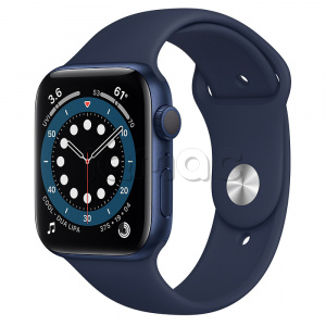Купить Apple Watch Series 6 // 44мм GPS // Корпус из алюминия синего цвета, спортивный ремешок цвета «Тёмный ультрамарин»