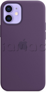 Силиконовый чехол MagSafe для iPhone 12 mini, цвет «Аметист»