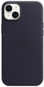 Кожаный чехол MagSafe для iPhone 14, цвет Ink/Чернильный