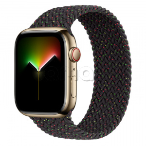 Купить Apple Watch Series 8 // 45мм GPS + Cellular // Корпус из нержавеющей стали золотого цвета, плетёный монобраслет цвета Black Unity