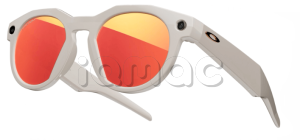 Купить Умные очки с ИИ Oakley HSTN, Warm Grey with PRIZM Ruby Lenses (светло-сераяоправа, рубиновые линзы)