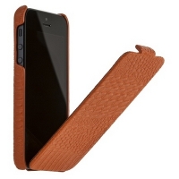 Чехол для iPhone 5s Borofone Crocodile flip Leather case Orange