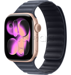 Купить Apple Watch Series 11 // 46мм GPS // Корпус из алюминия цвета "розовое золото", браслет цвета "морской синий", с магнитной застежкой