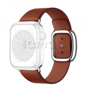 41мм S Кожаный ремешок темно-коричневого цвета с современной пряжкой (Modern Buckle)  для Apple Watch