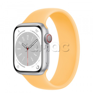 Купить Apple Watch Series 8 // 41мм GPS + Cellular // Корпус из алюминия серебристого цвета, монобраслет цвета "солнечное сияние"