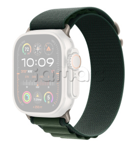 49мм Ремешок Alpine Loop темно-зеленого цвета, отделка из натурального титана, для Apple Watch Ultra