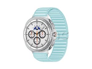 Samsung Galaxy Watch8 Classic (46 мм) Wifi+LTE, Белый, Текстильный ремешок мятного цвета