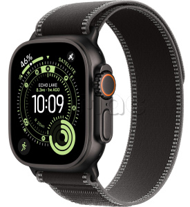 Купить Apple Watch Ultra 3 (2025) // 49мм GPS+Cellular // Корпус из черного титана, ремешок Trail Loop черного цвета