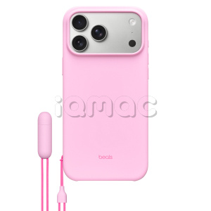 Чехол Beats для iPhone 17 Pro Max с откидной подставкой, MagSafe и управлением камерой (Pebble Pink)