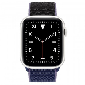 Купить Apple Watch Series 5 // 44мм GPS + Cellular // Корпус из керамики, спортивный браслет тёмно-синего цвета