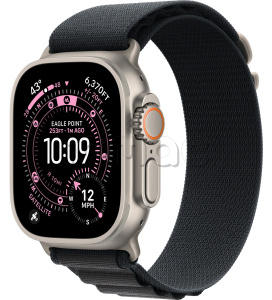 Купить Apple Watch Ultra 3 (2025) // 49мм GPS+Cellular // Корпус из титана, ремешок Alpine Loop черного цвета