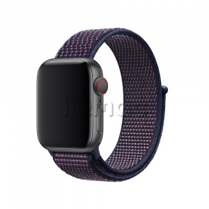 38/40мм Ремешок из плетёного нейлона цвета «тёмный индиго» для Apple Watch