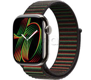 Купить Apple Watch Series 11 // 42мм GPS+Cellular // Корпус из титана натурального цвета, спортивный браслет цвета Unity Rhythm