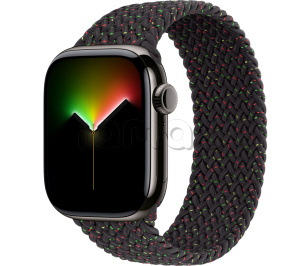 Купить Apple Watch Series 11 // 42мм GPS+Cellular // Корпус из титана сланцевого цвета, плетеный монобраслет цвета Unity Rhythm