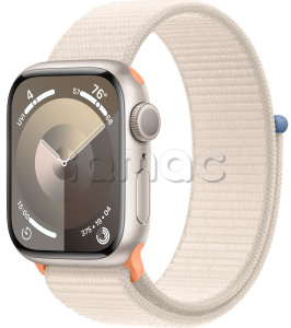 Купить Apple Watch Series 9 // 45мм GPS // Корпус из алюминия цвета "сияющая звезда", спортивный браслет цвета "сияющая звезда"