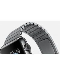 Apple Watch 38 мм, нержавеющая сталь "чёрный космос", блочный браслет "чёрный космос"