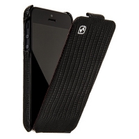 Чехол для iPhone 5s HOCO Lizard pattern Leather Case Black