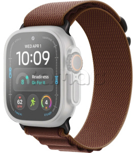 49мм Ремешок Alpine Loop бордового цвета, отделка из черного титана, для Apple Watch Ultra