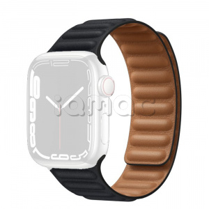 41мм M/L Кожаный ремешок цвета «Тёмная ночь» со скрытой магнитной застежкой для Apple Watch