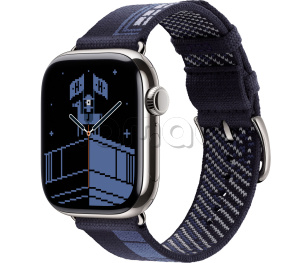 Купить Apple Watch Series 11 // 42мм GPS+Cellular // Корпус из титана серебристого цвета, ремешок Faubourg Party цвета Bleu Nuit