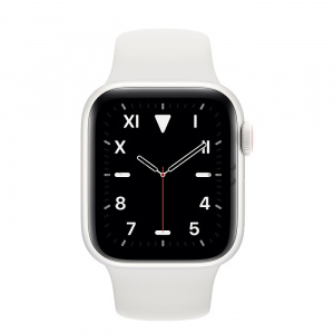 Купить Apple Watch Series 5 // 40мм GPS + Cellular // Корпус из керамики, спортивный браслет белого цвета 