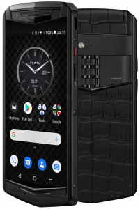 Vertu Aster P Gothic Titanium Matt Black Alligator