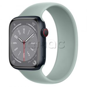 Купить Apple Watch Series 8 // 45мм GPS + Cellular // Корпус из алюминия цвета "темная ночь", монобраслет цвета "суккулент"