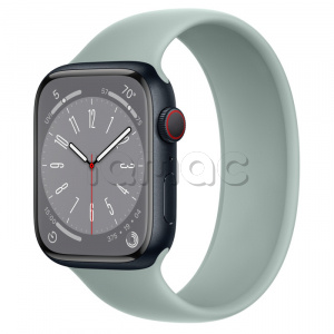 Купить Apple Watch Series 8 // 45мм GPS + Cellular // Корпус из алюминия цвета "темная ночь", монобраслет цвета "суккулент"