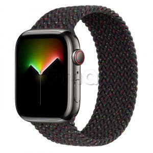 Купить Apple Watch Series 8 // 45мм GPS + Cellular // Корпус из нержавеющей стали графитового цвета, плетёный монобраслет цвета Black Unity