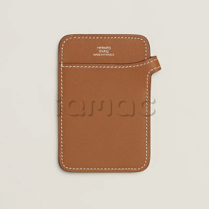 Чехол-бумажник Hermès "Stand" с MagSafe для iPhone, цвет Gold/ Золото