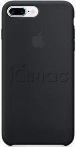 Силиконовый чехол для iPhone 7+ (Plus)/8+ (Plus), чёрный цвет, оригинальный Apple