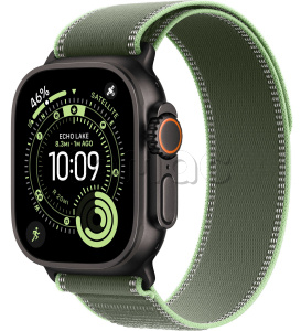 Купить Apple Watch Ultra 3 (2025) // 49мм GPS+Cellular // Корпус из черного титана, ремешок Trail Loop зеленого цвета