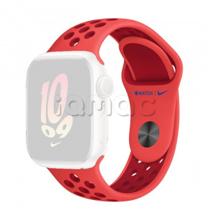 41мм Спортивный ремешок Nike цвета «Ярко-малиновый/спортивный красный» для Apple Watch