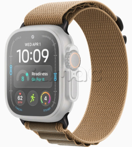 49мм Ремешок Alpine Loop песочного цвета, отделка из черного титана, для Apple Watch Ultra
