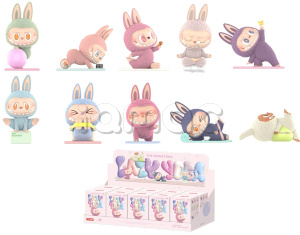 Набор секретных боксов с фигуркой LABUBU THE MONSTERS Lazy Yoga Series Figures, Blind Box (фигурка попадается случайно) (10 коробок)
